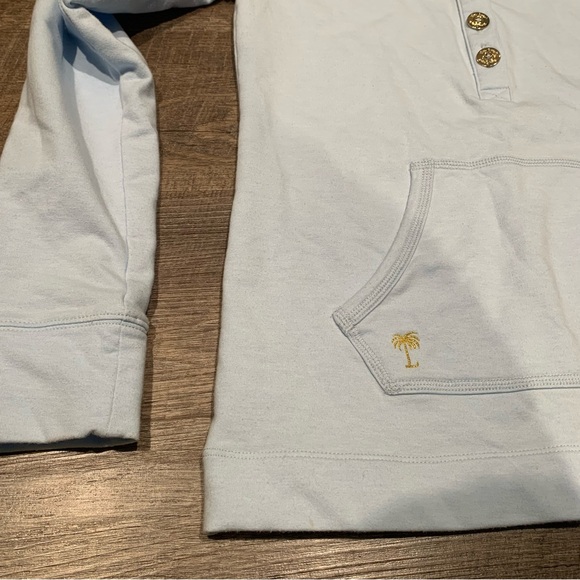 Lilly Pulitzer blue xs size women’s pullover long sleeve button - Picture 4 of 6